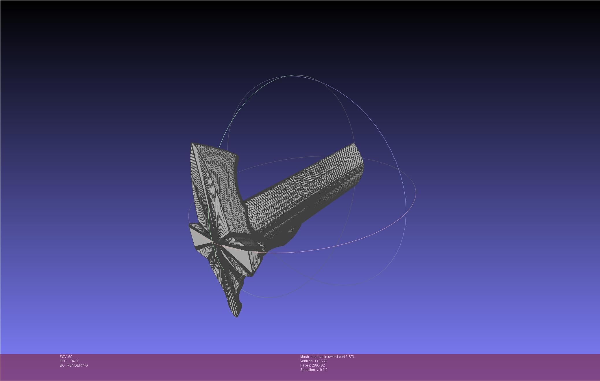 Solo Leveling Cha Hae-In Sword Anime Version 3D print model_72