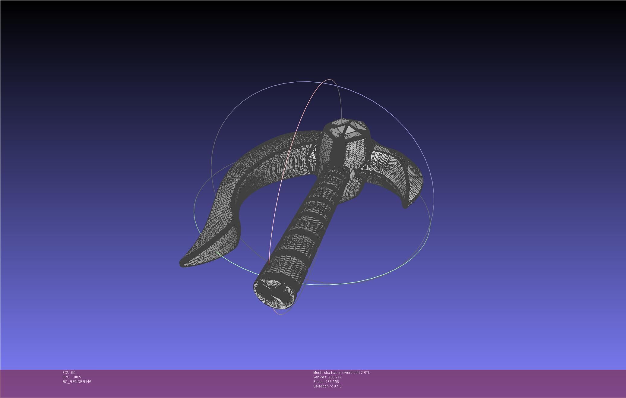 Solo Leveling Cha Hae-In Sword Anime Version 3D print model_63