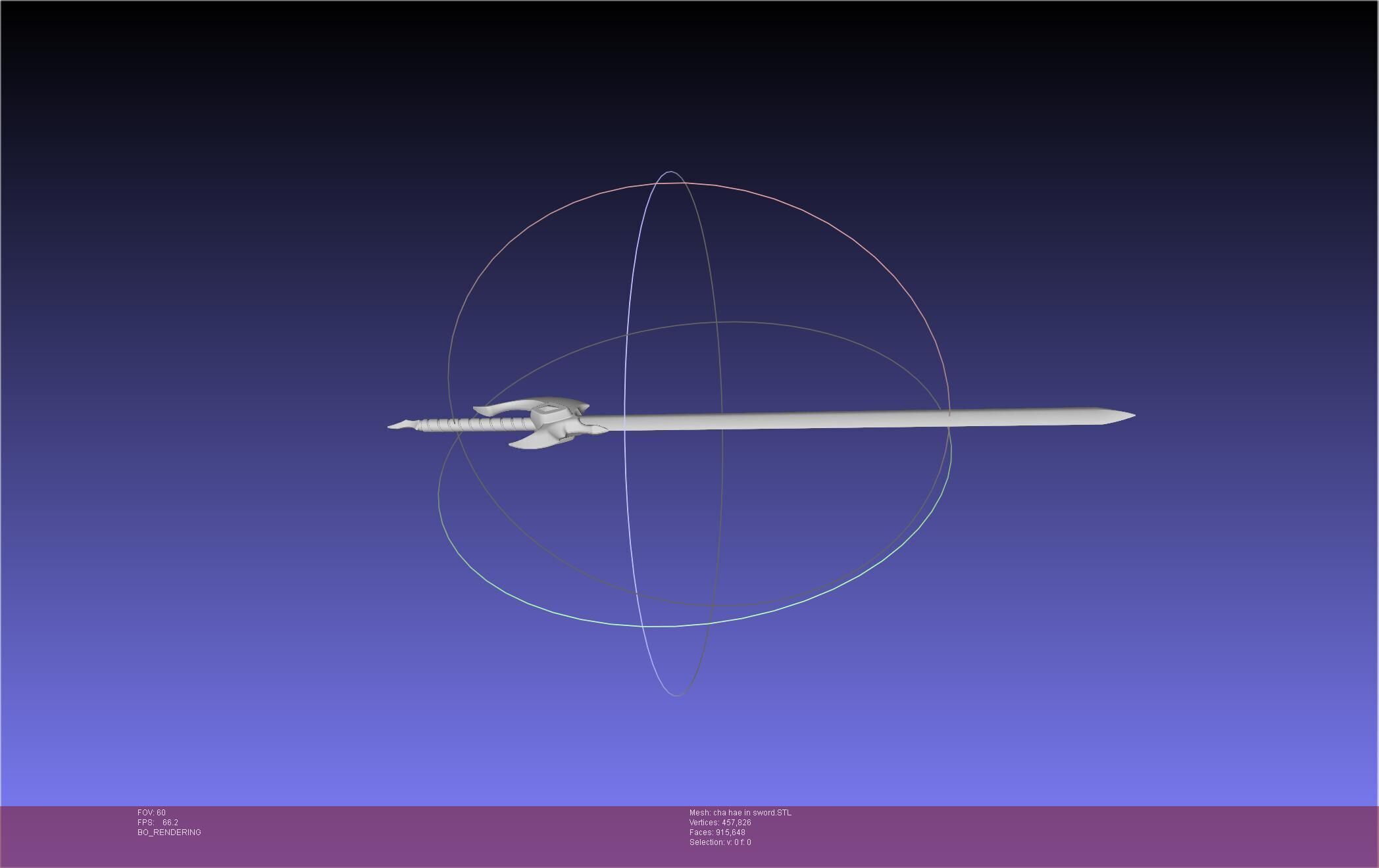 Solo Leveling Cha Hae-In Sword Anime Version 3D print model_10