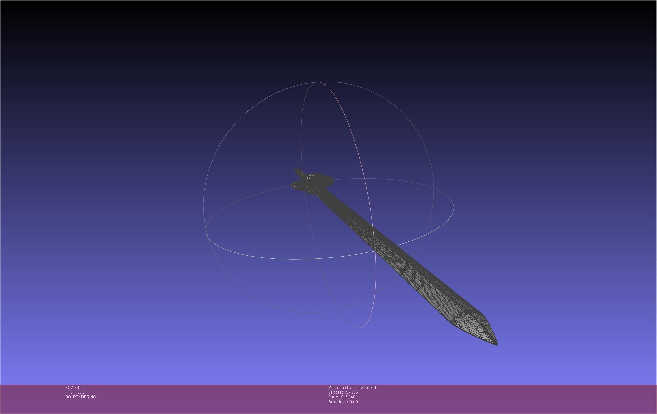 Solo Leveling Cha Hae-In Sword Anime Version 3D print model_37