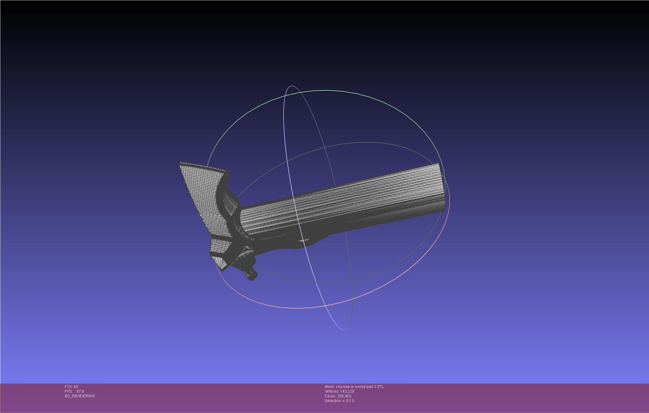 Solo Leveling Cha Hae-In Sword Anime Version 3D print model_73