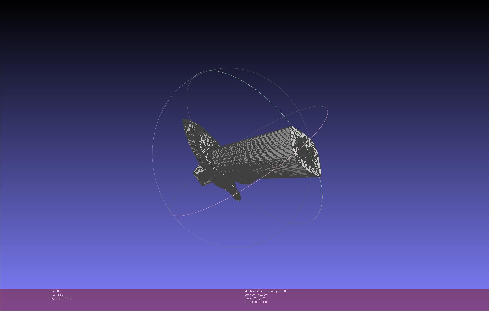 Solo Leveling Cha Hae-In Sword Anime Version 3D print model_74