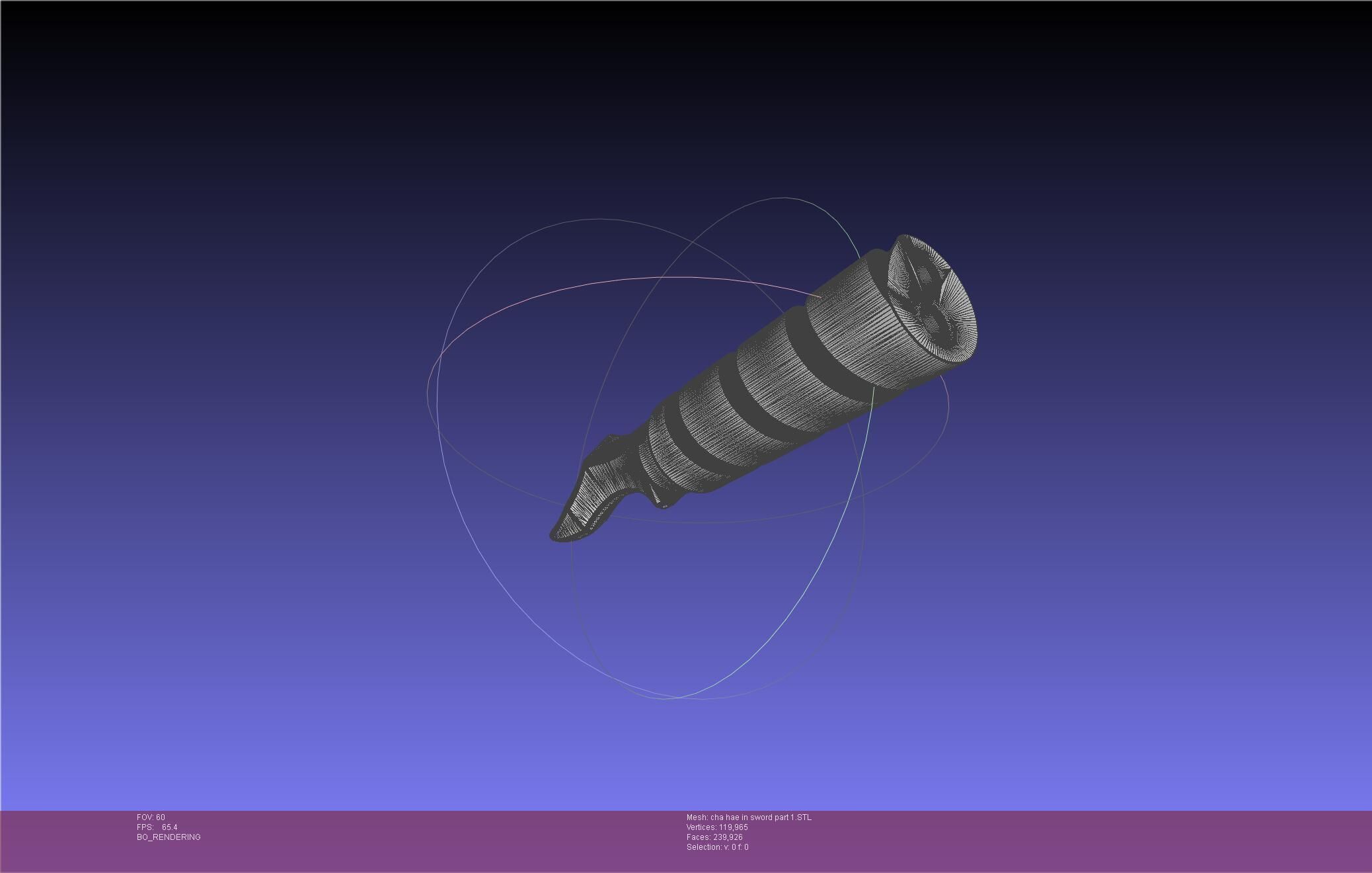 Solo Leveling Cha Hae-In Sword Anime Version 3D print model_51