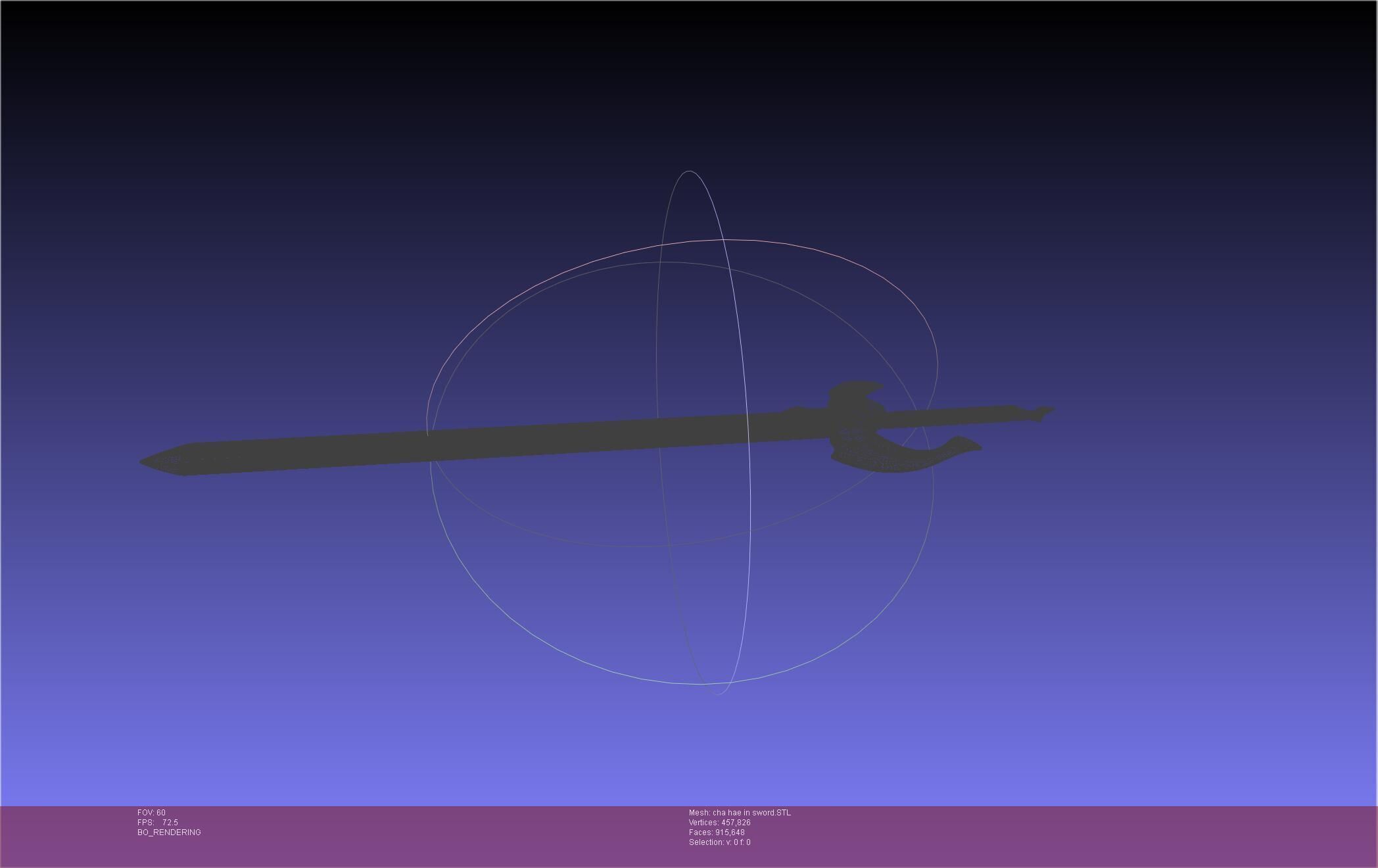 Solo Leveling Cha Hae-In Sword Anime Version 3D print model_40