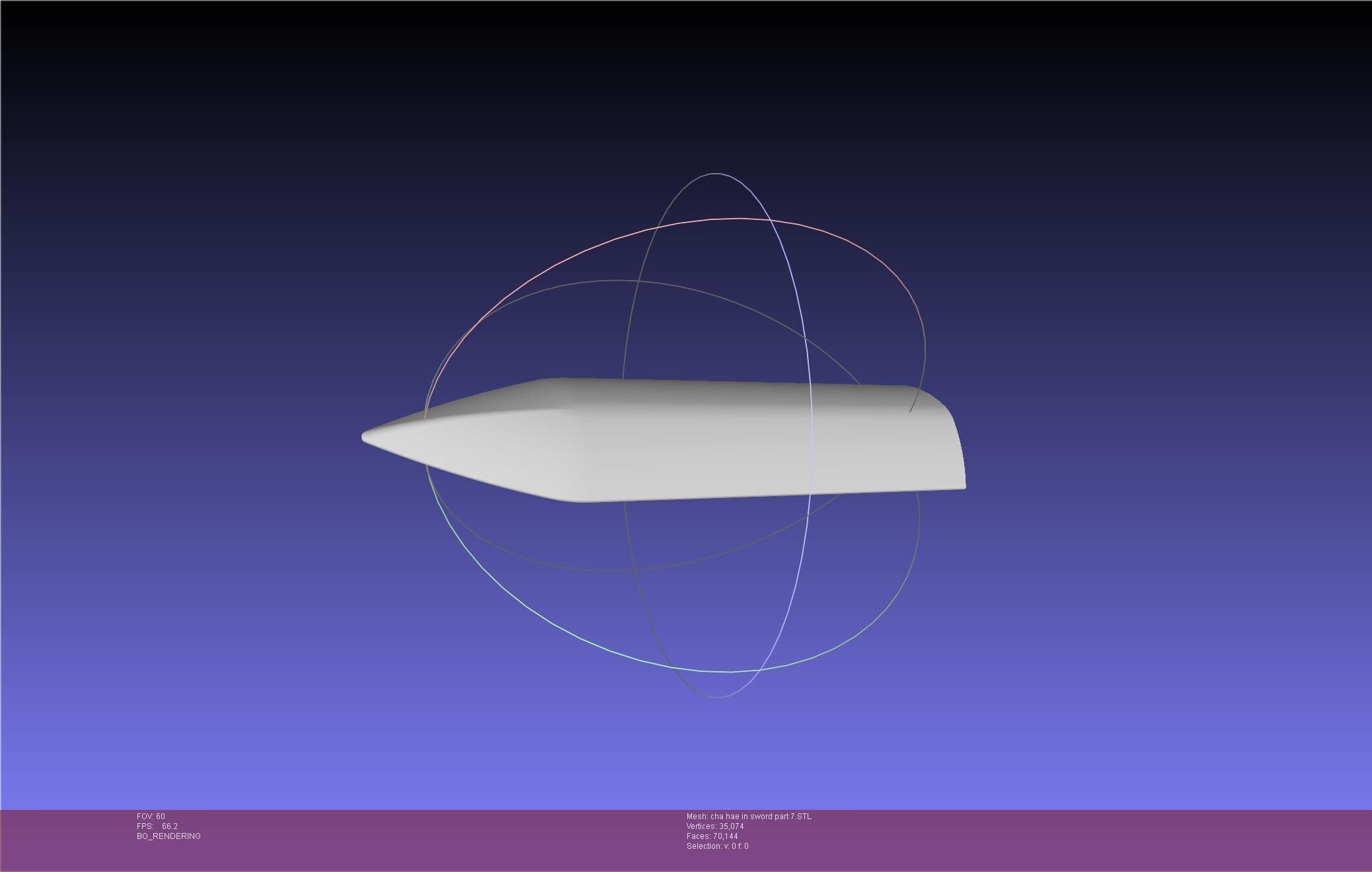 Solo Leveling Cha Hae-In Sword Anime Version 3D print model_82