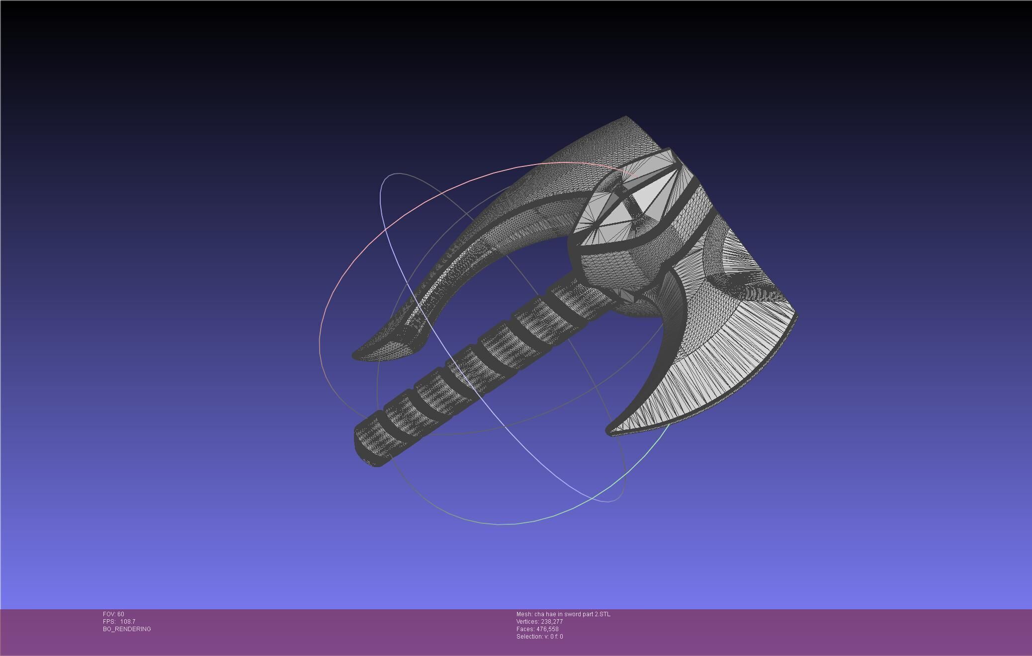 Solo Leveling Cha Hae-In Sword Anime Version 3D print model_61