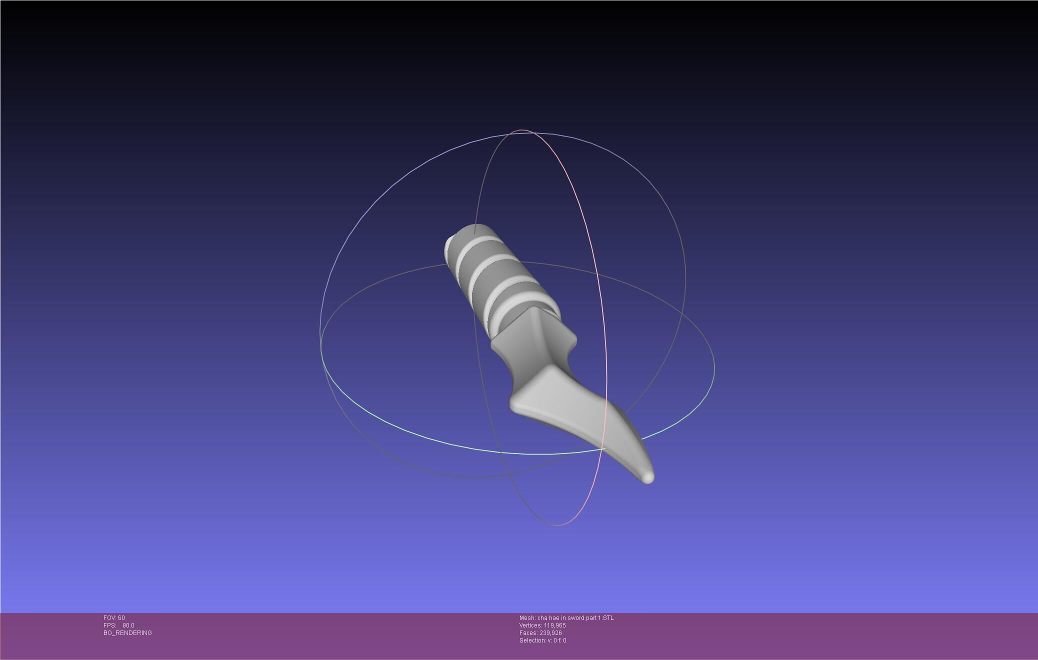 Solo Leveling Cha Hae-In Sword Anime Version 3D print model_48