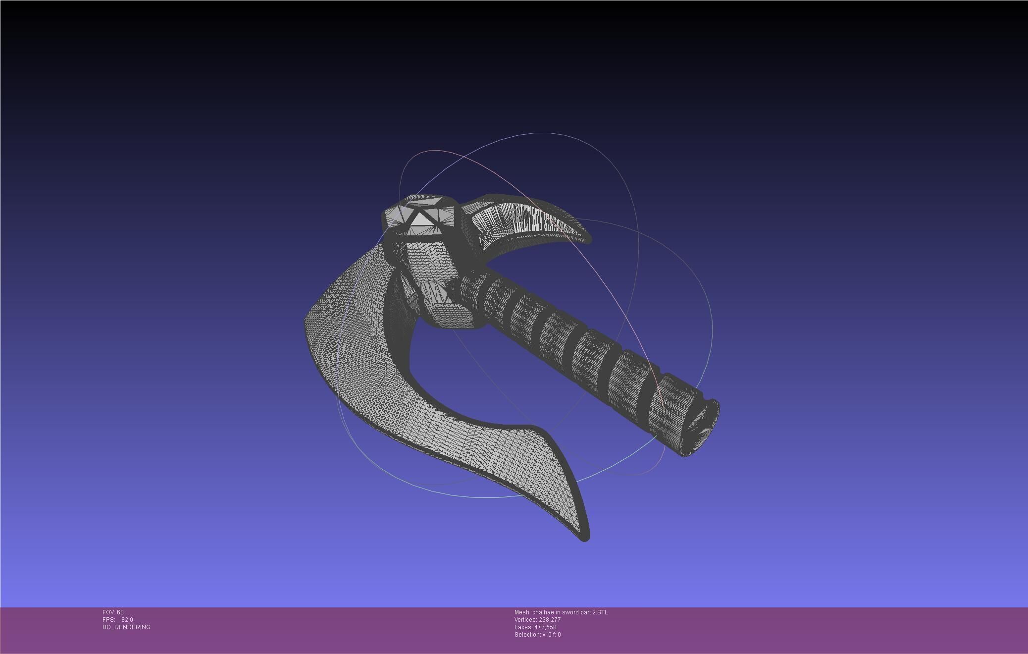 Solo Leveling Cha Hae-In Sword Anime Version 3D print model_64