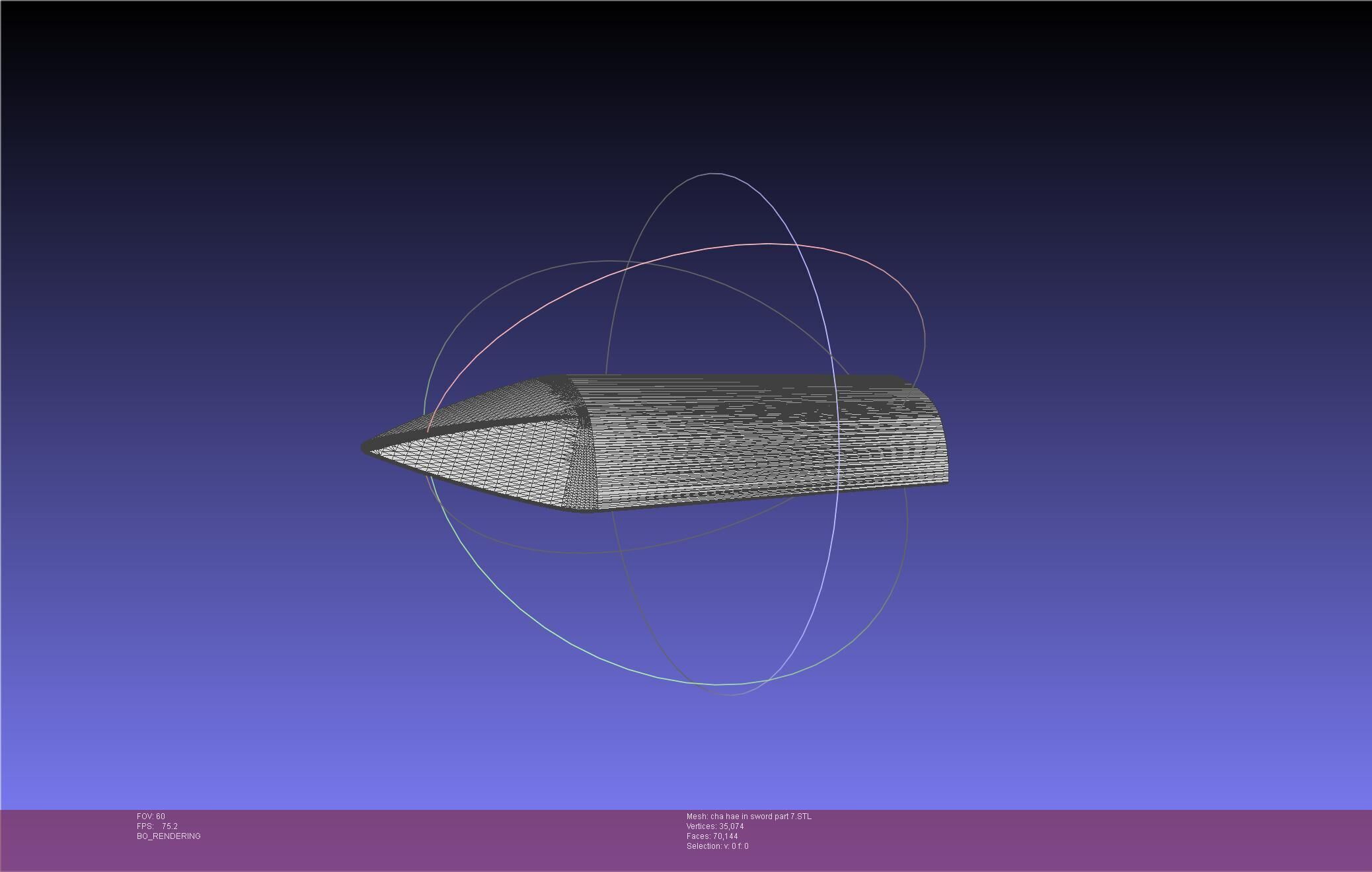 Solo Leveling Cha Hae-In Sword Anime Version 3D print model_85