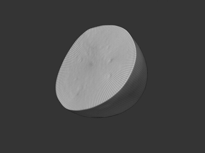 Half Cut Watermelon 3D model 6