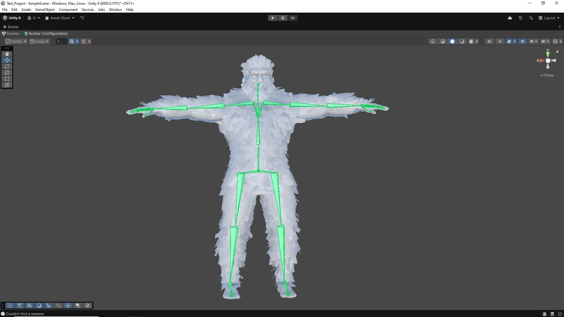 Yeti game charfacter Low-poly 3D model_17