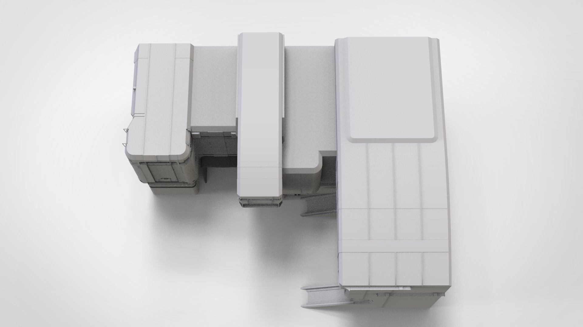 halo sci-fi architecture 3D model_6