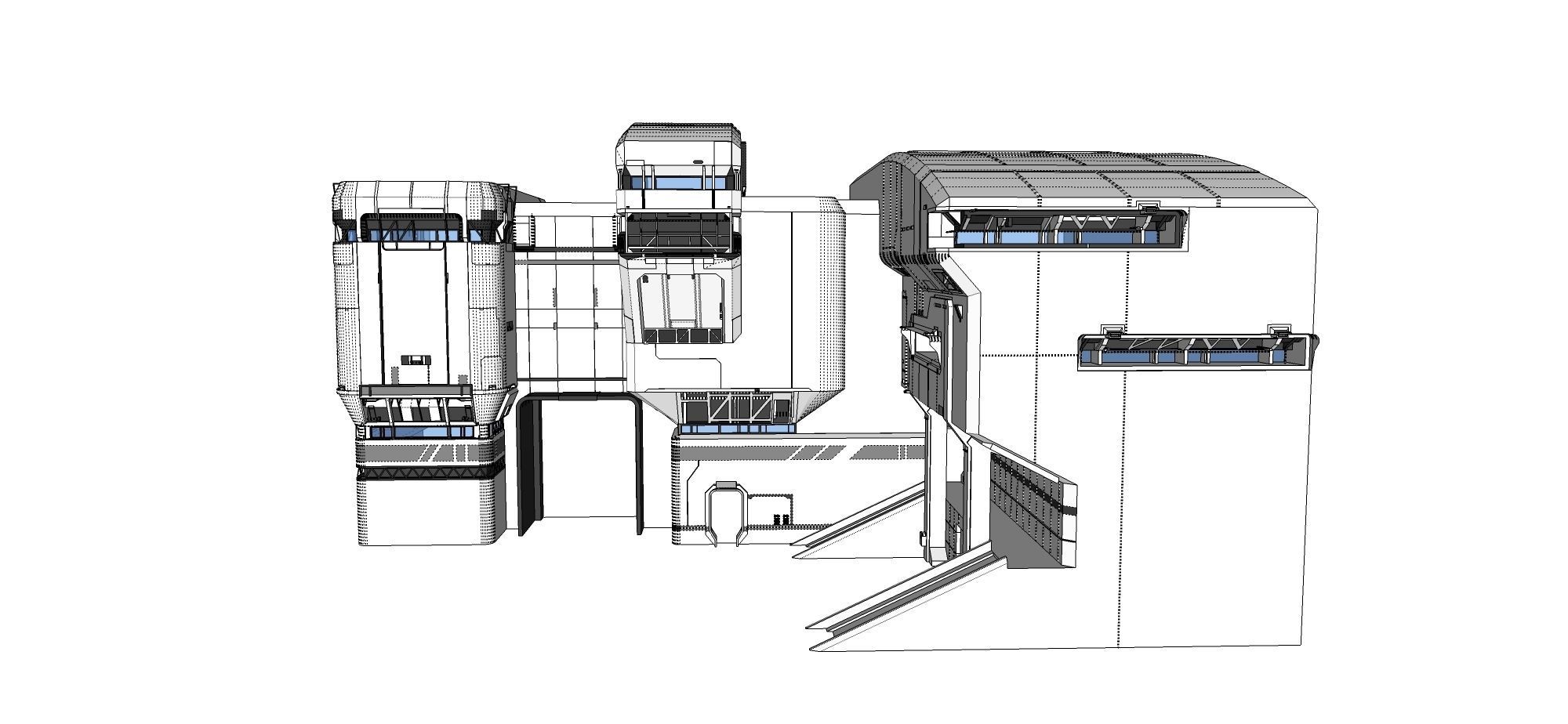halo sci-fi architecture 3D model_18