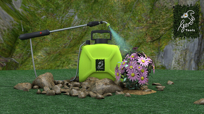 Garden Electric Sprayer 5L 3D model 6