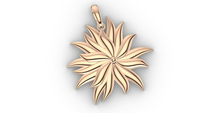 flower petal Pendant JewlsParadize 3D print model