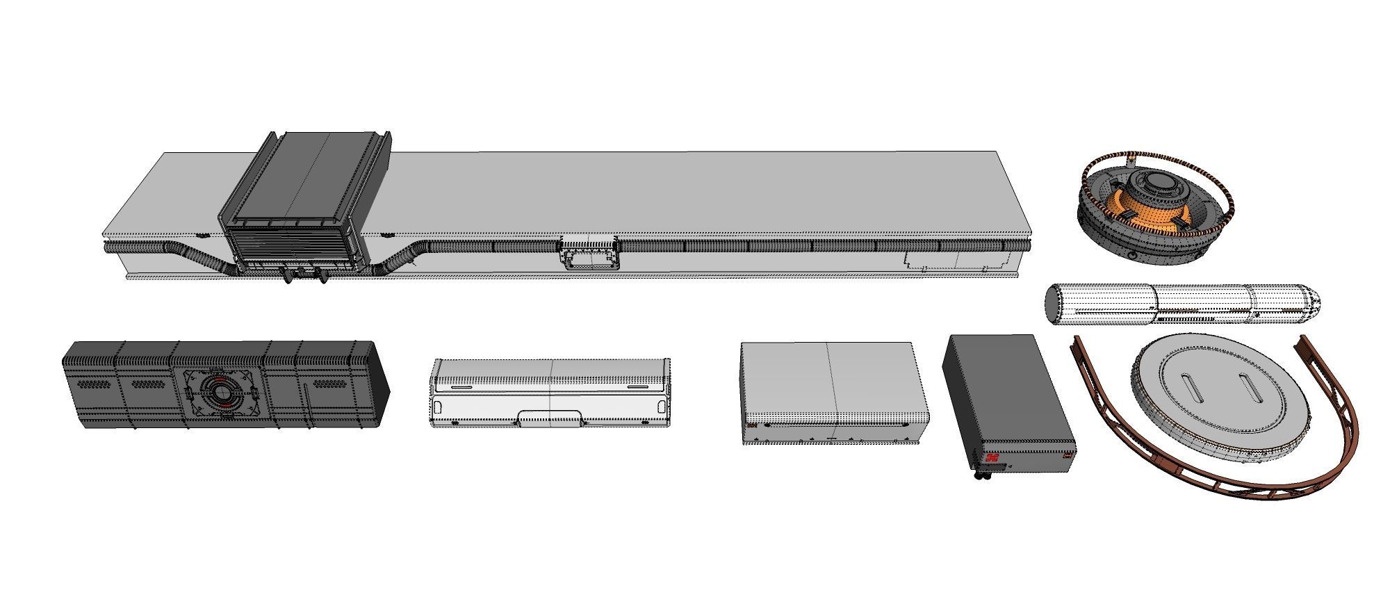Sci-Fi architecture Elements collection 24 3D model_27