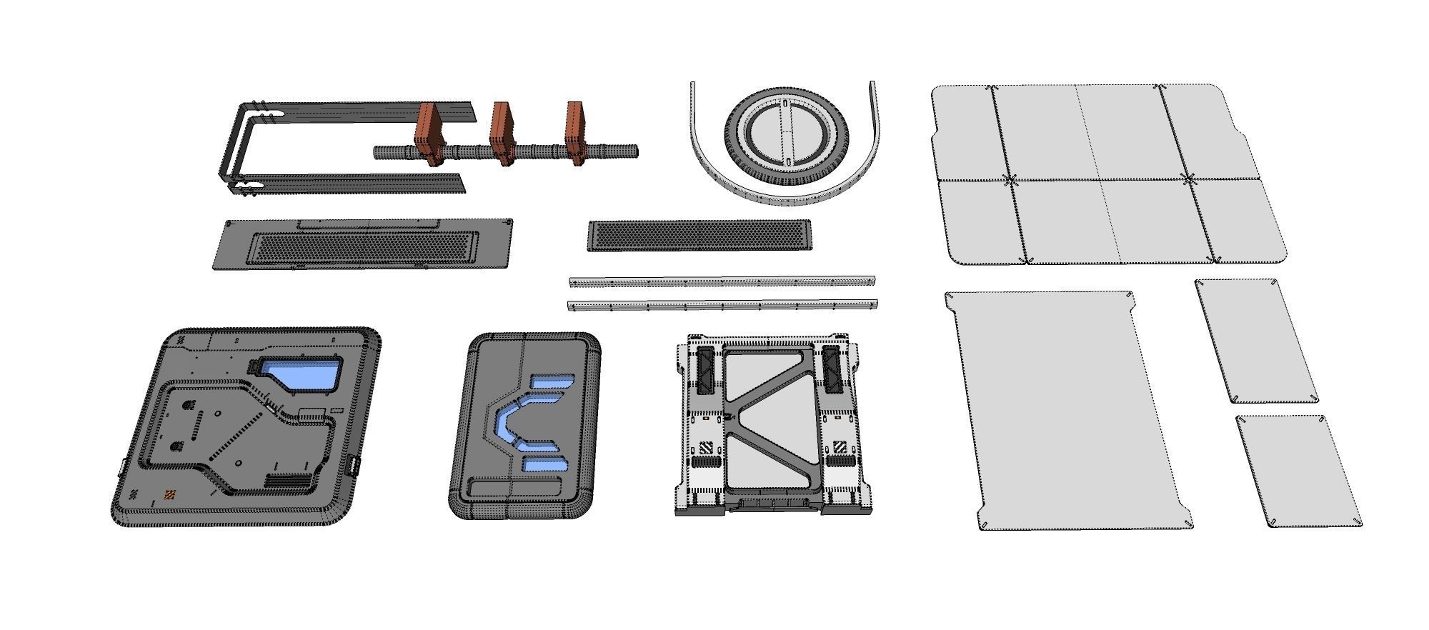 Sci-Fi architecture Elements collection 24 3D model_30