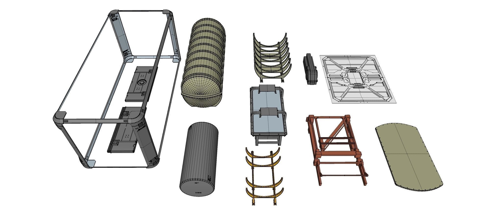 Sci-Fi architecture Elements collection 24 3D model_25