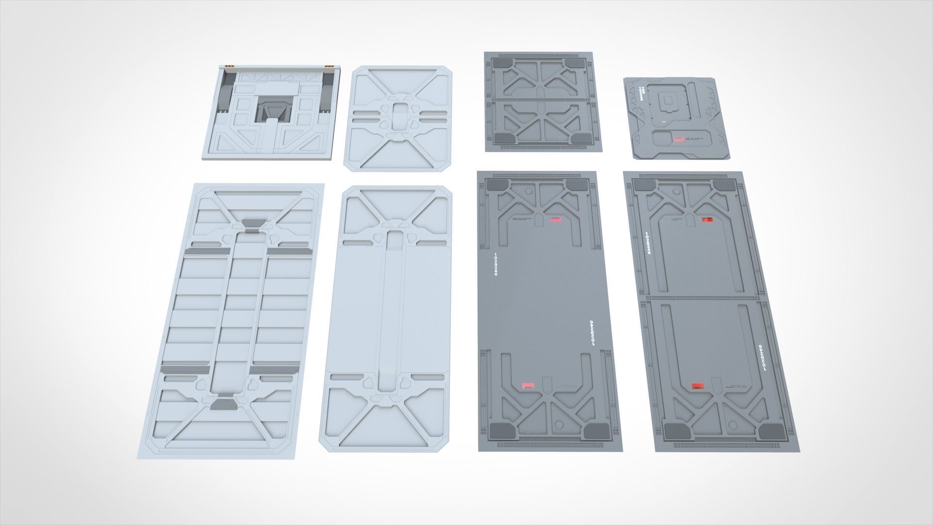Sci-Fi architecture Elements collection 24 3D model_10