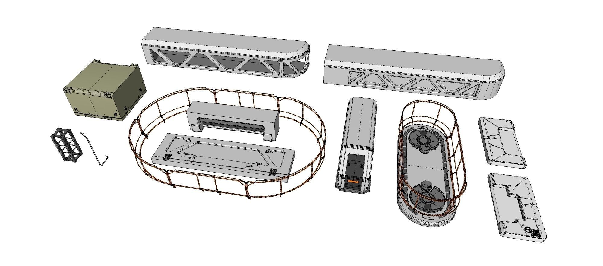 Sci-Fi architecture Elements collection 24 3D model_23