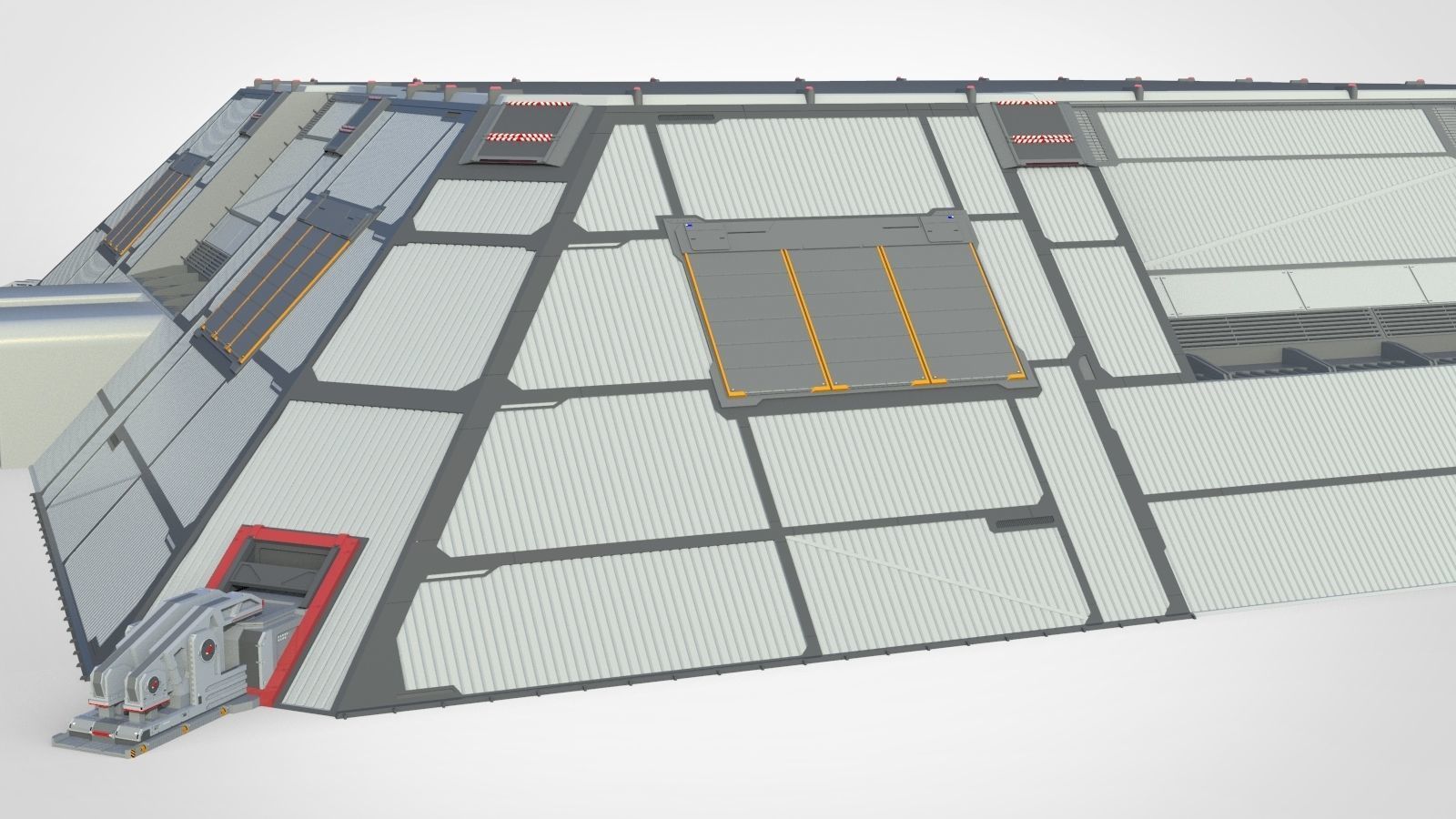 sci-fi hangar 3D model_17