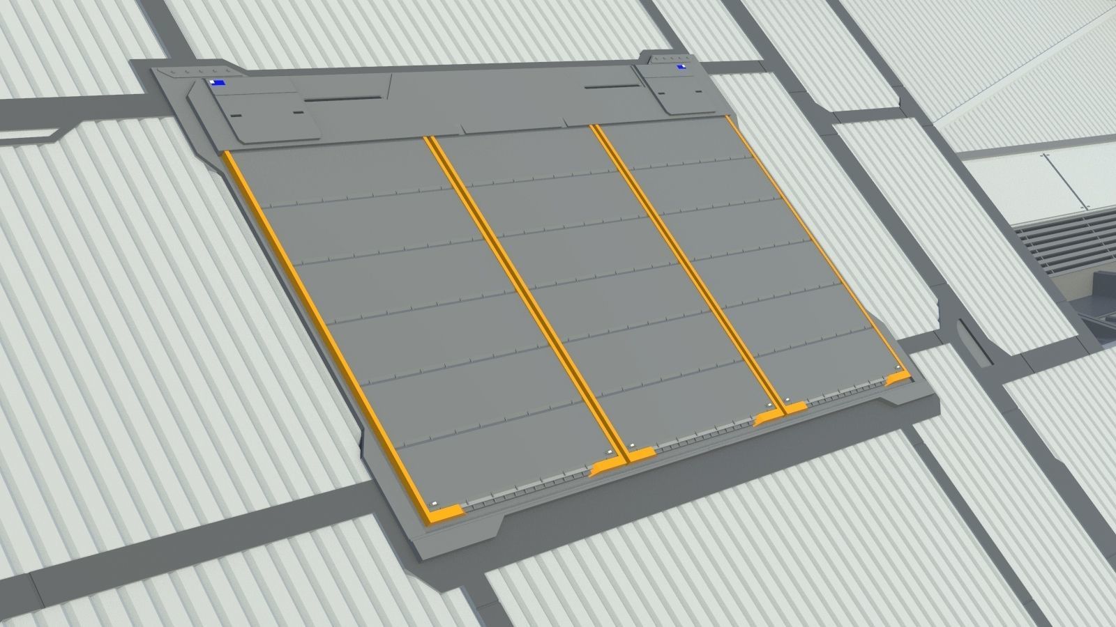 sci-fi hangar 3D model_21