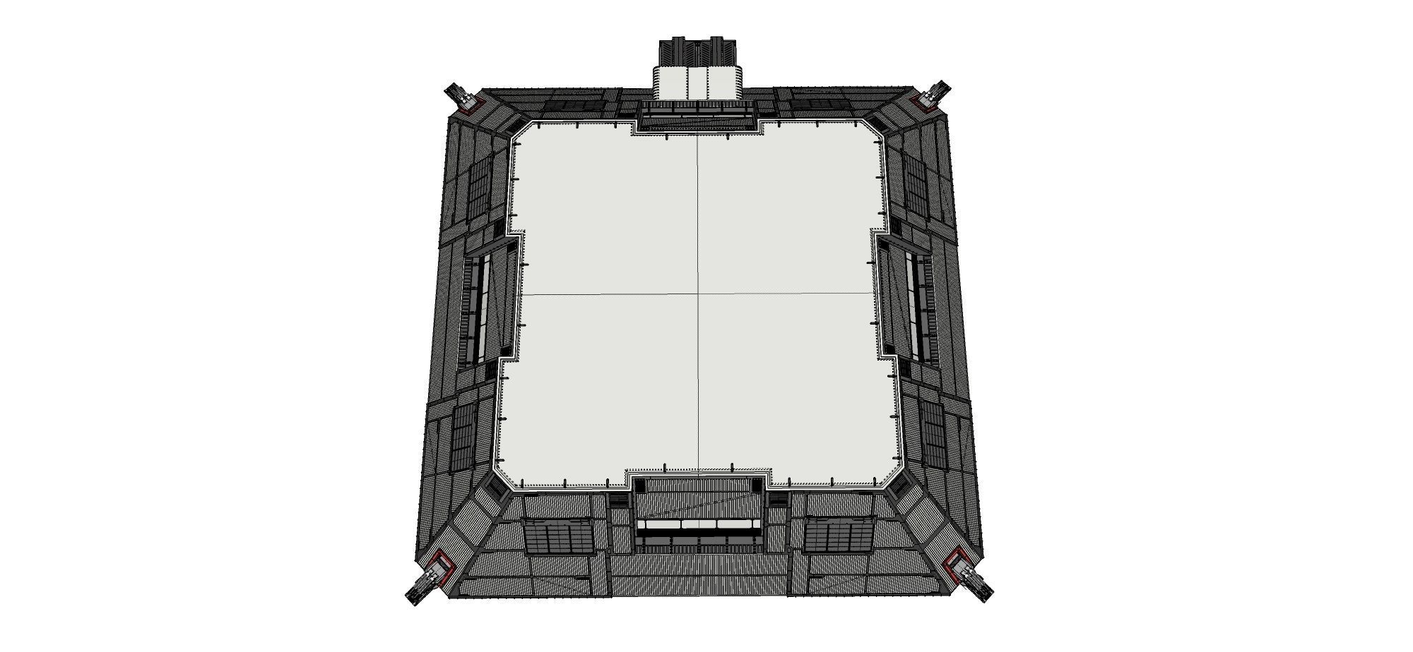 sci-fi hangar 3D model_28