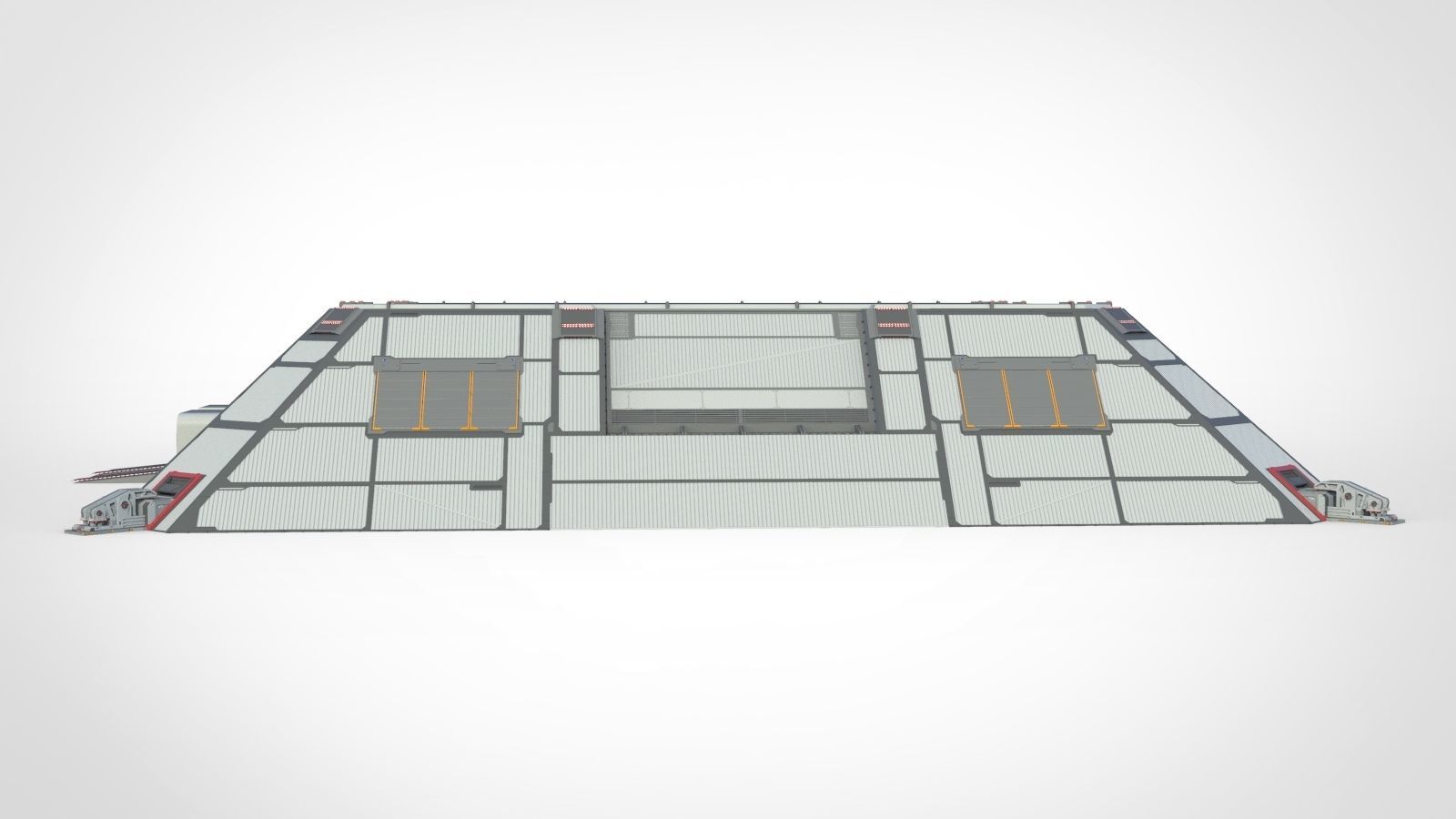 sci-fi hangar 3D model_3