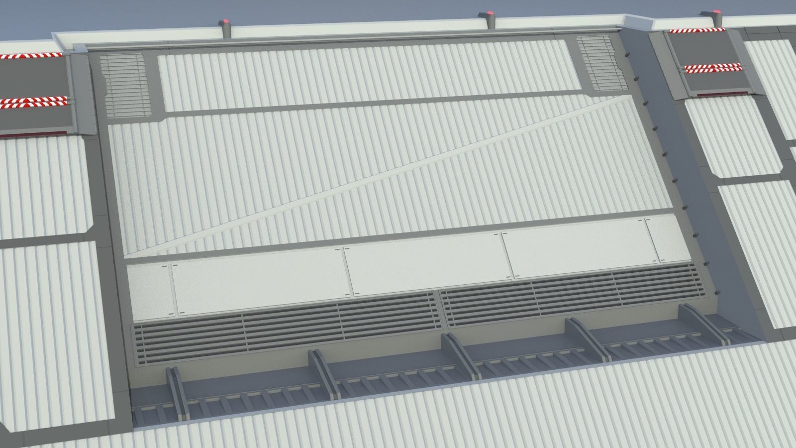 sci-fi hangar 3D model_23