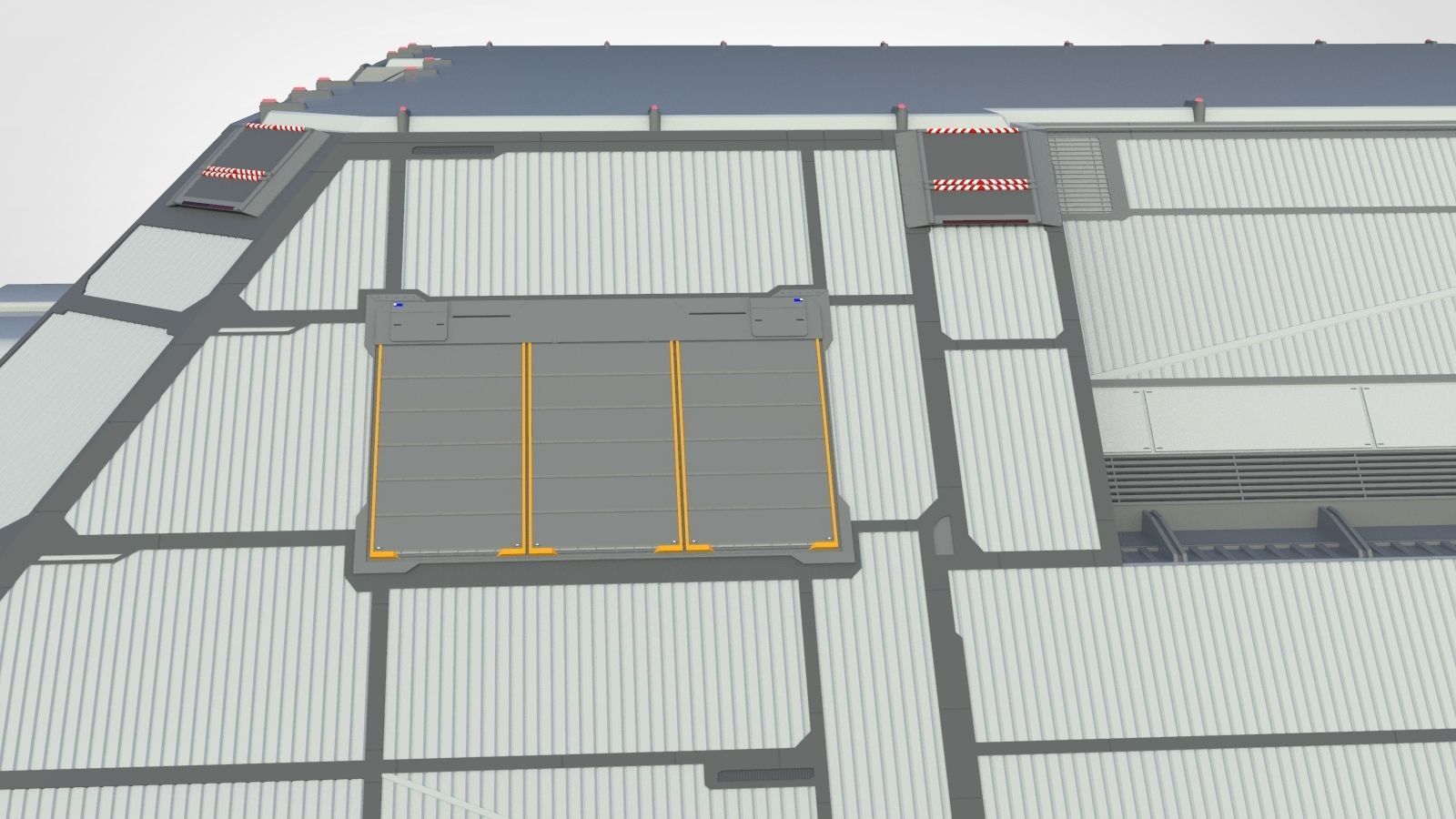 sci-fi hangar 3D model_18
