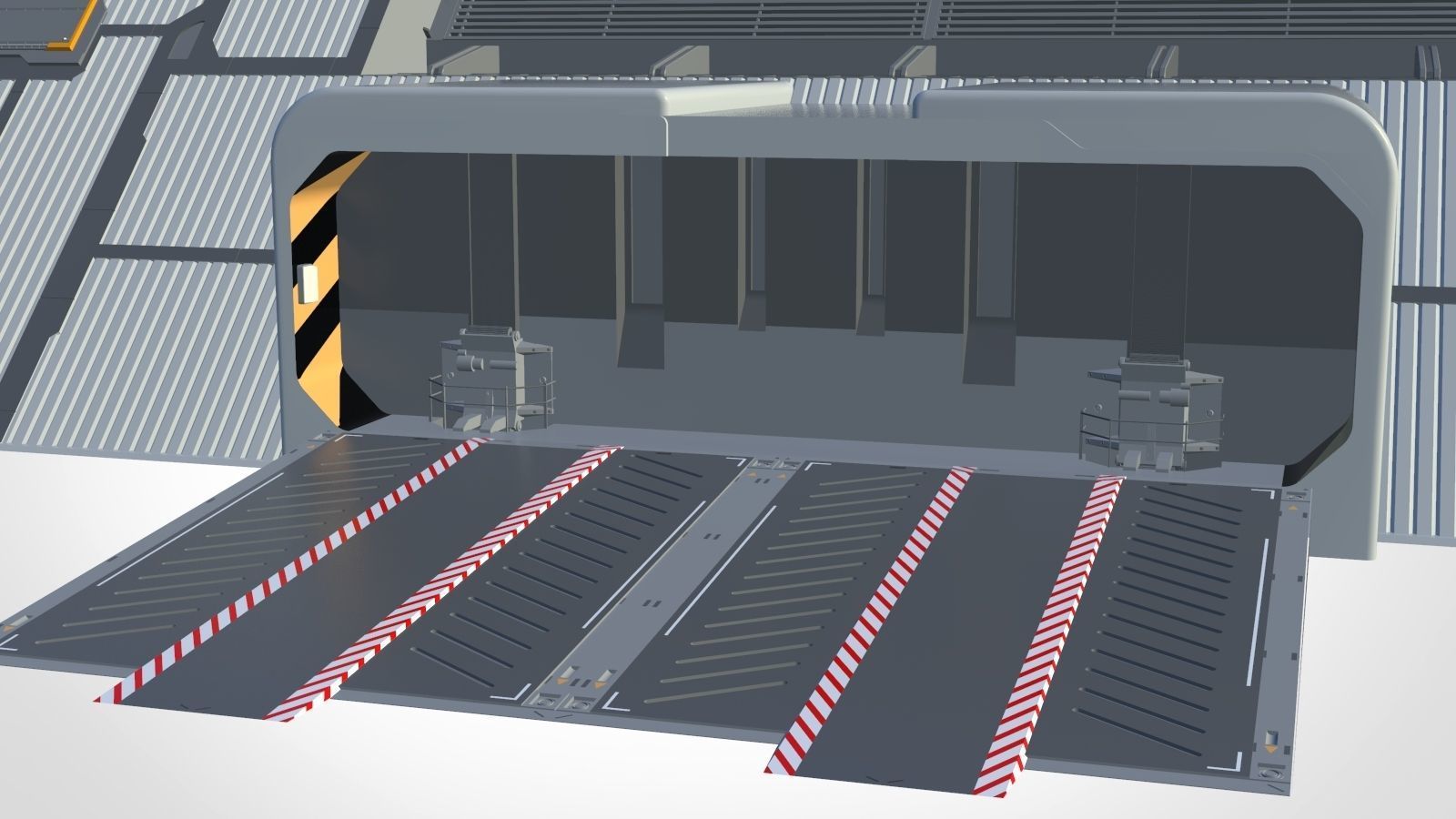 sci-fi hangar 3D model_13