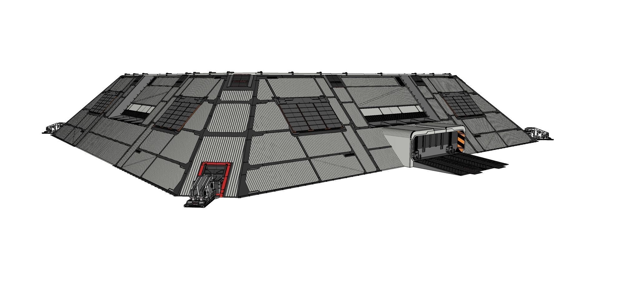 sci-fi hangar 3D model_29