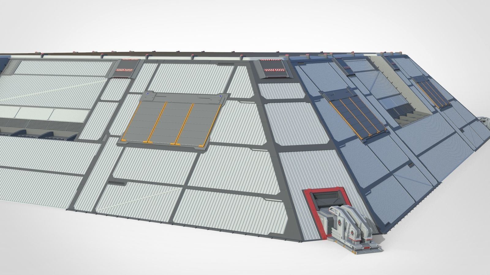 sci-fi hangar 3D model_22