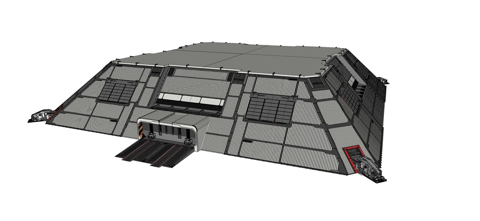 sci-fi hangar 3D model_25