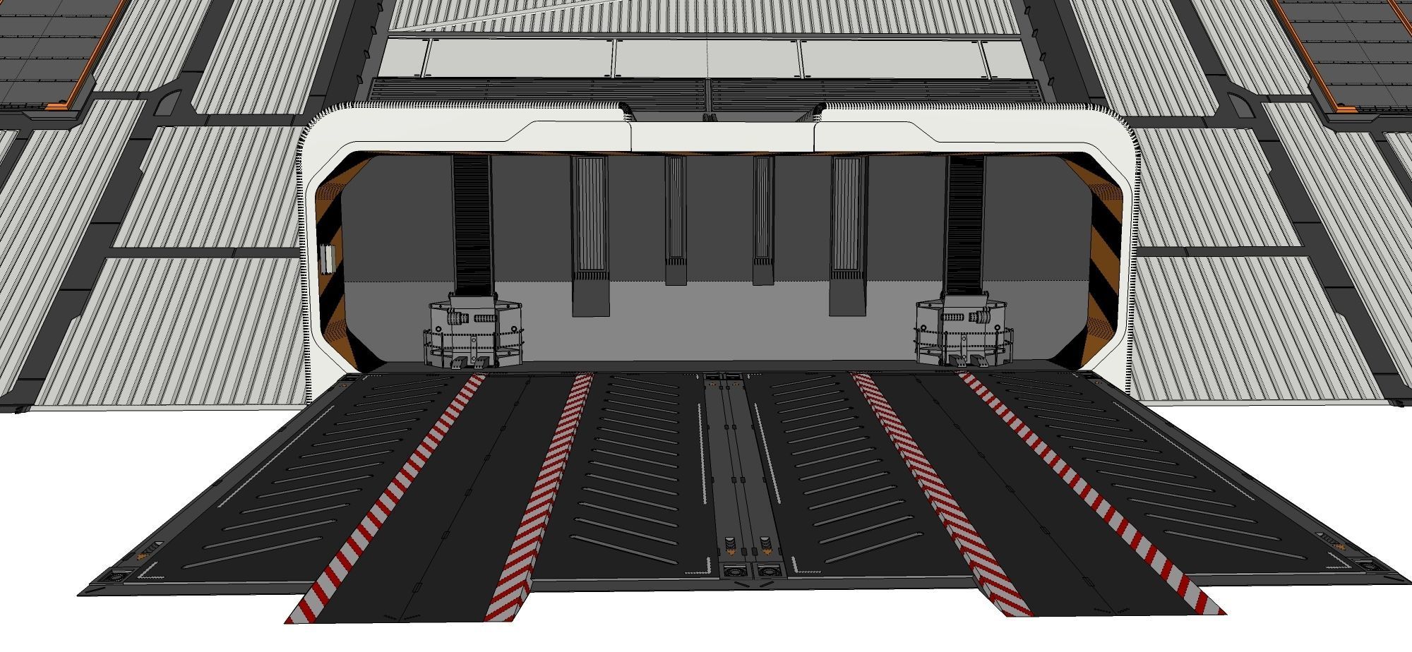 sci-fi hangar 3D model_36
