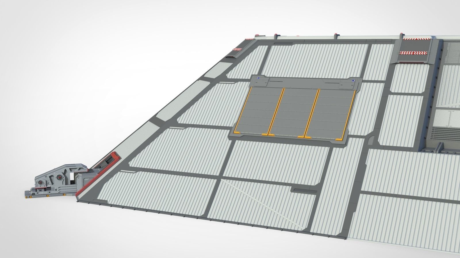 sci-fi hangar 3D model_20