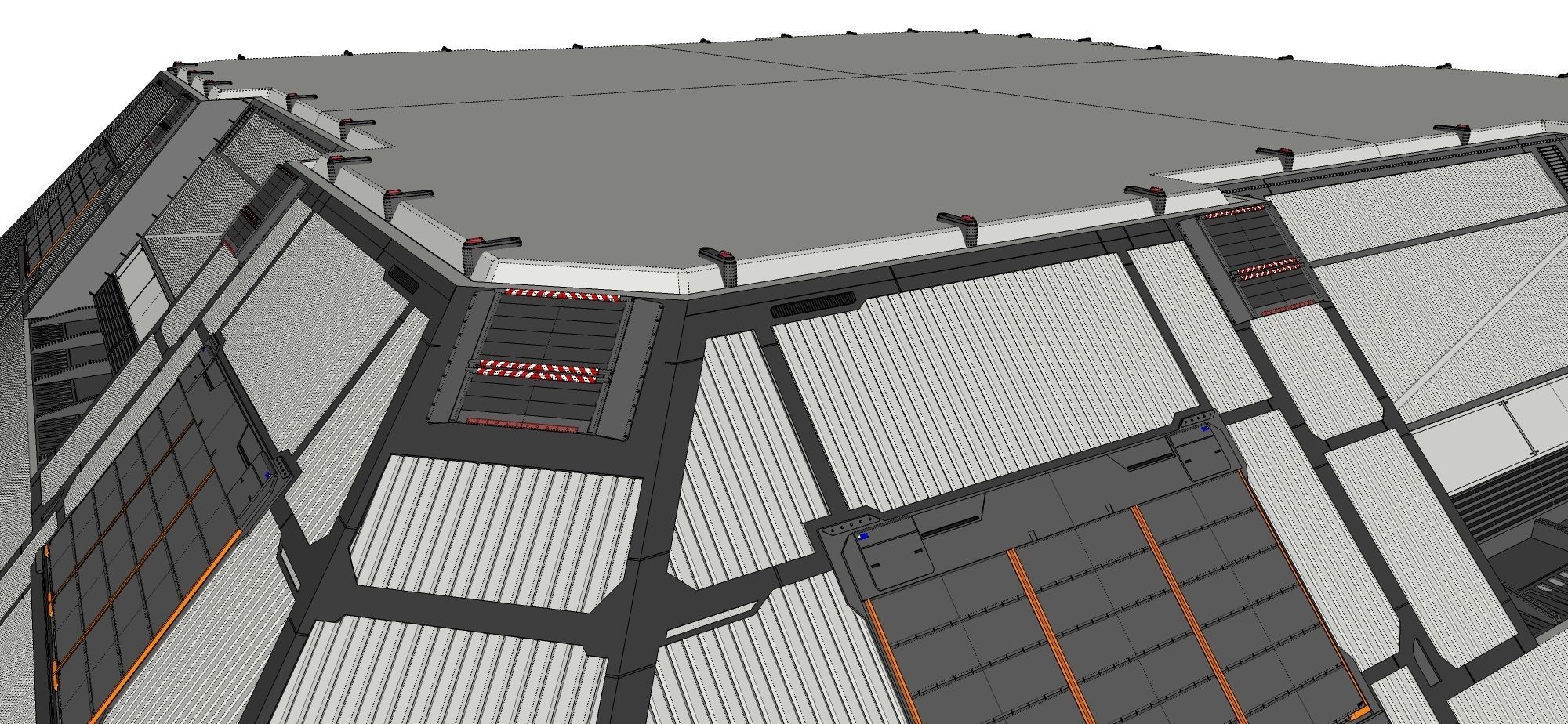 sci-fi hangar 3D model_38