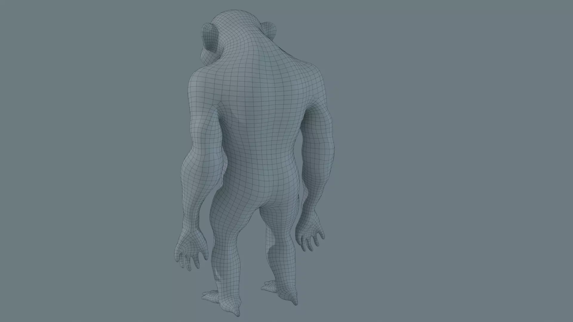 Mutant Humanoid Free low-poly 3D model_0