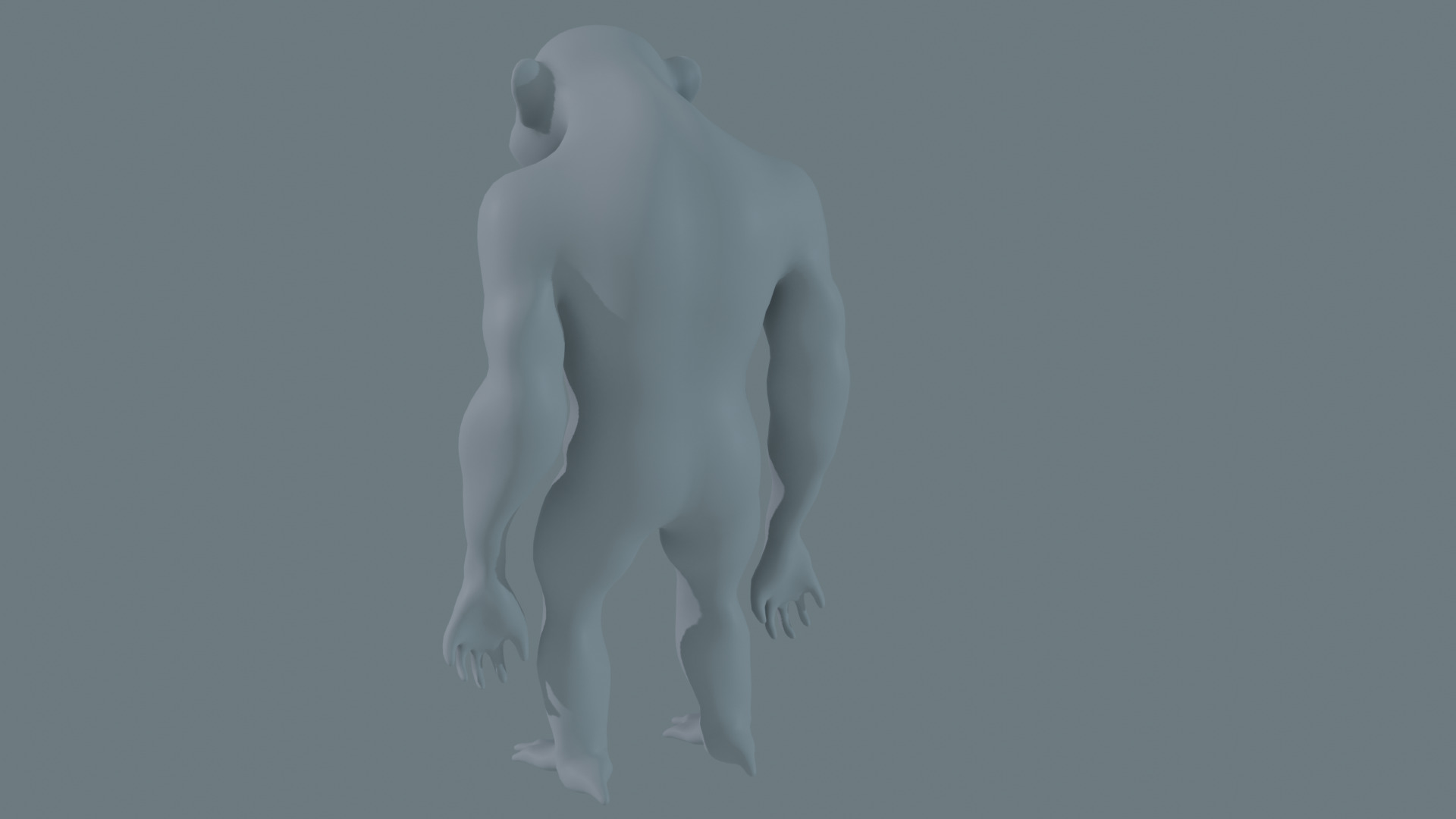 Mutant Humanoid Free low-poly 3D model_2
