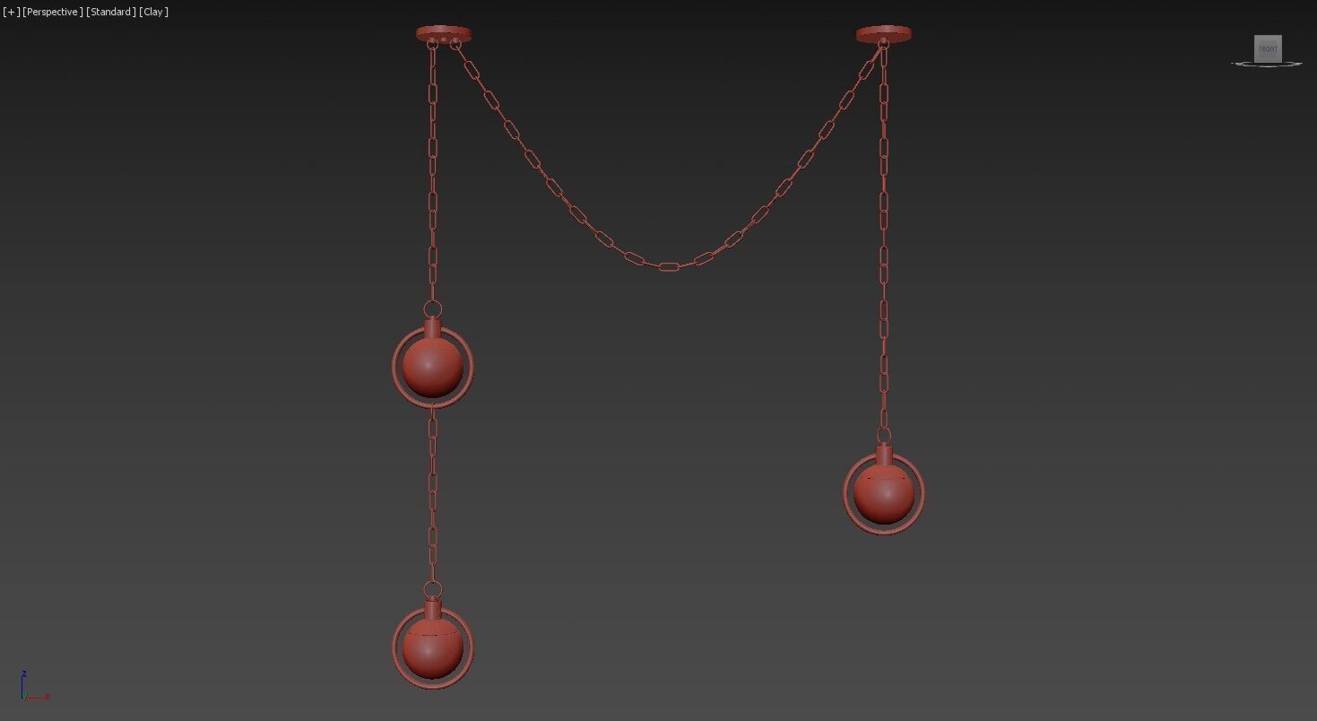 Alabaster Chandelier 3D model_13
