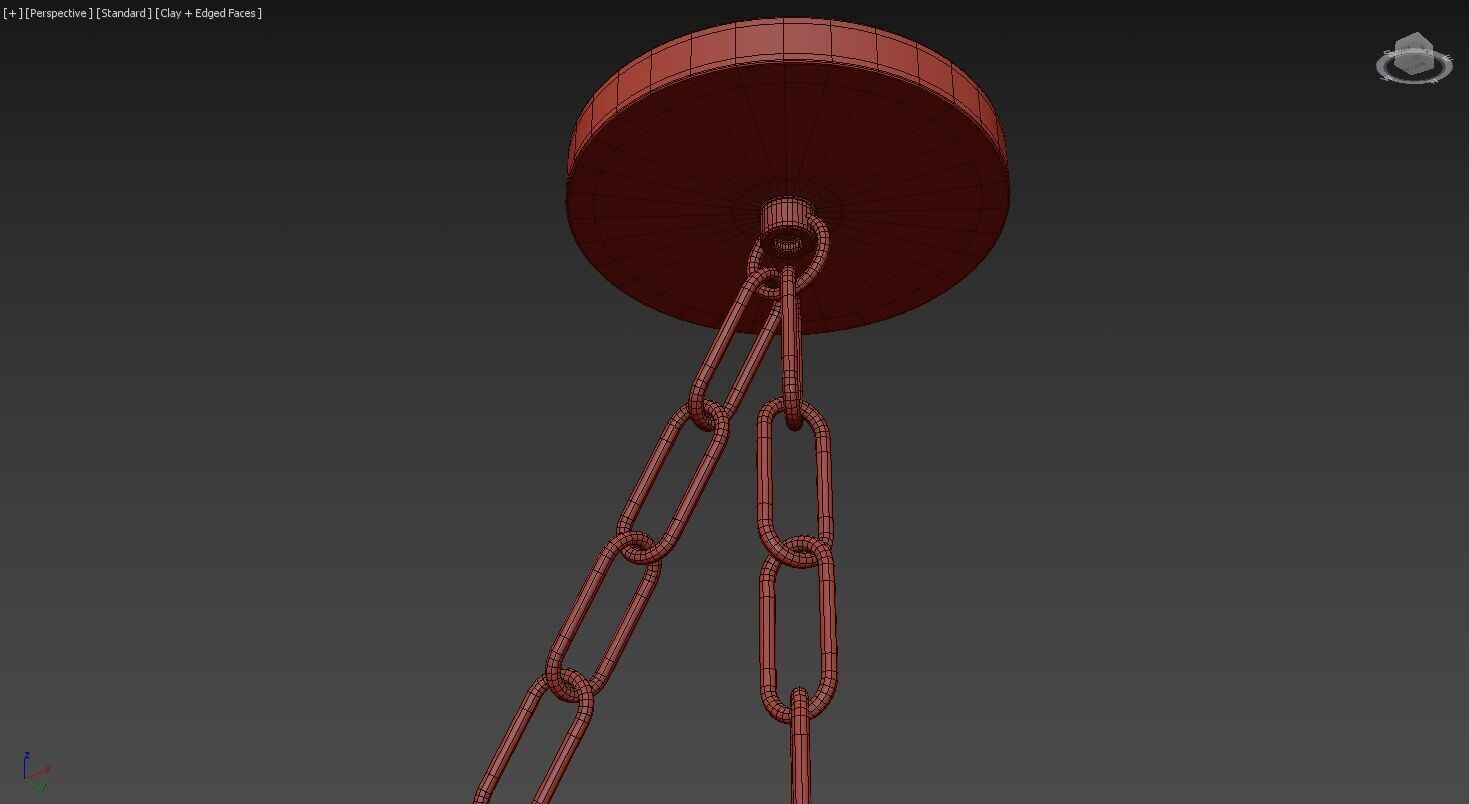 Alabaster Chandelier 3D model_17