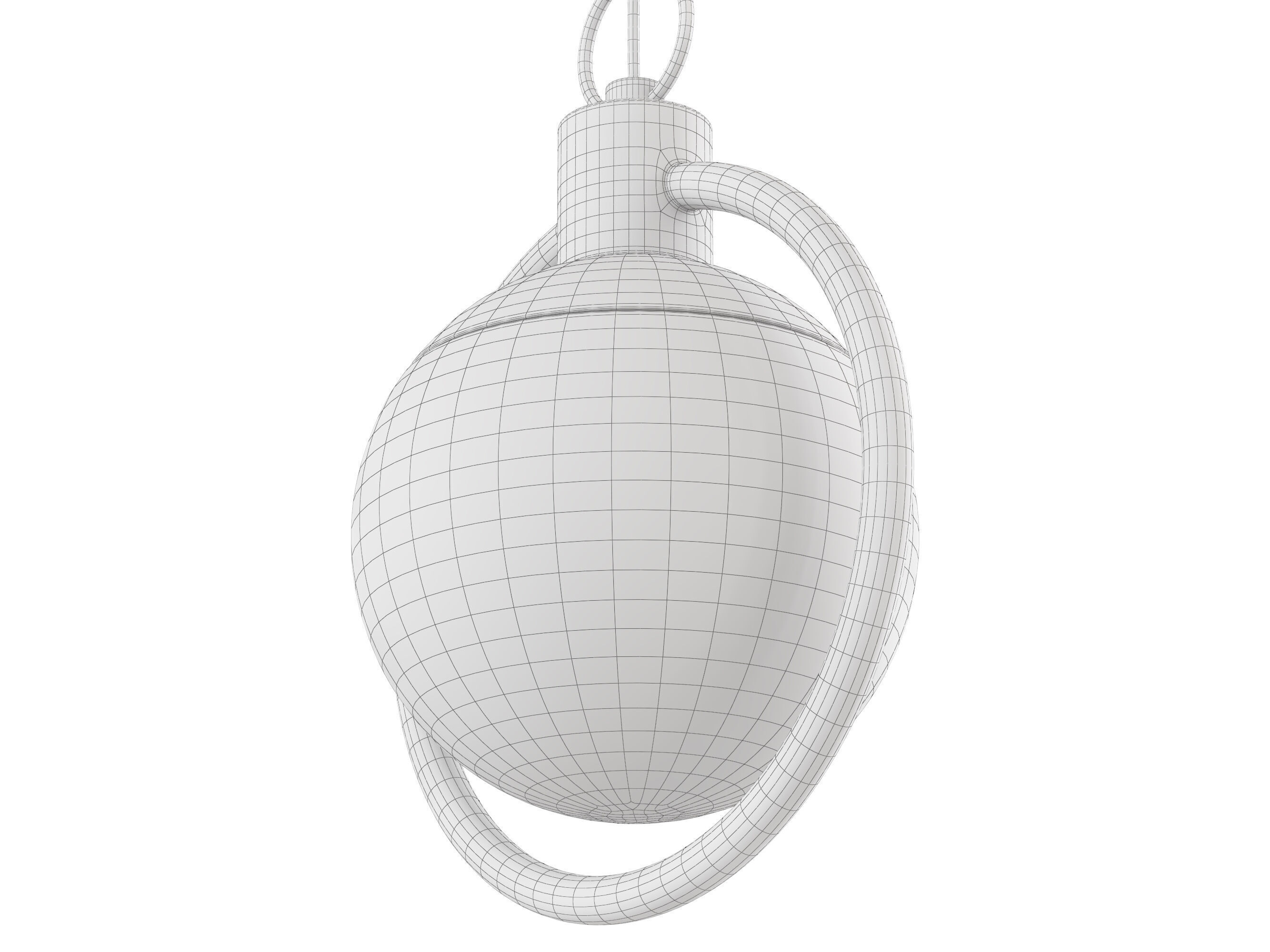 Alabaster Chandelier 3D model_8