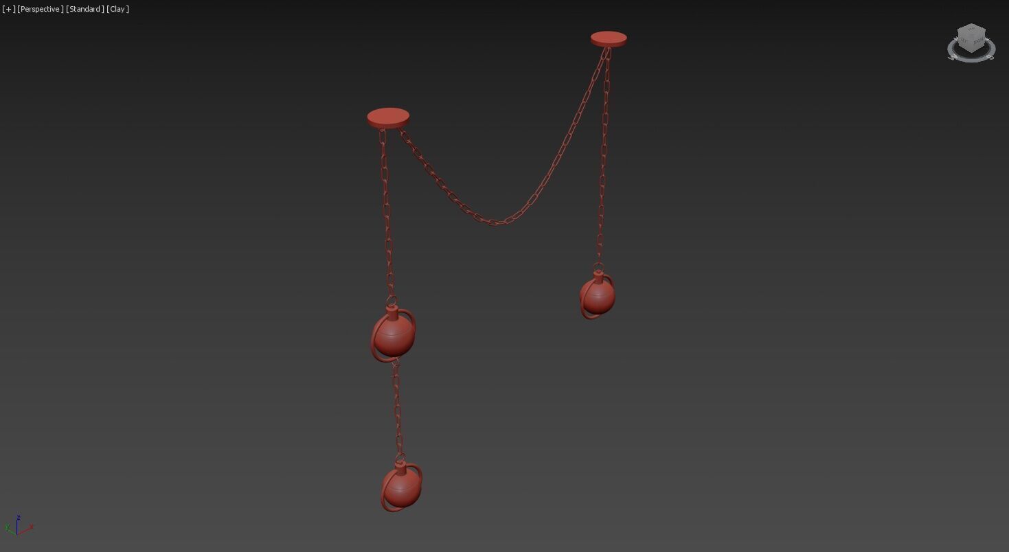 Alabaster Chandelier 3D model_10