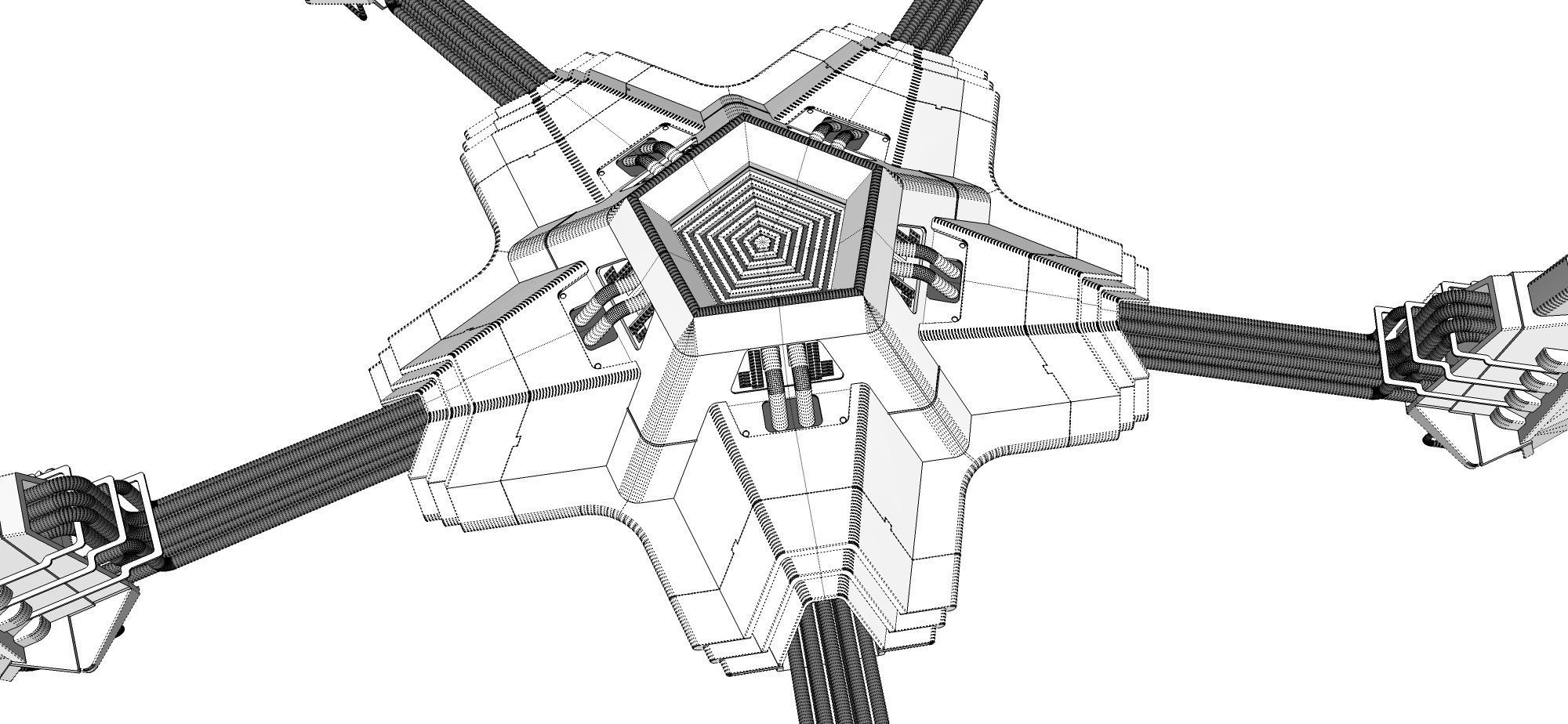 sci-fi antenna 3D model_21