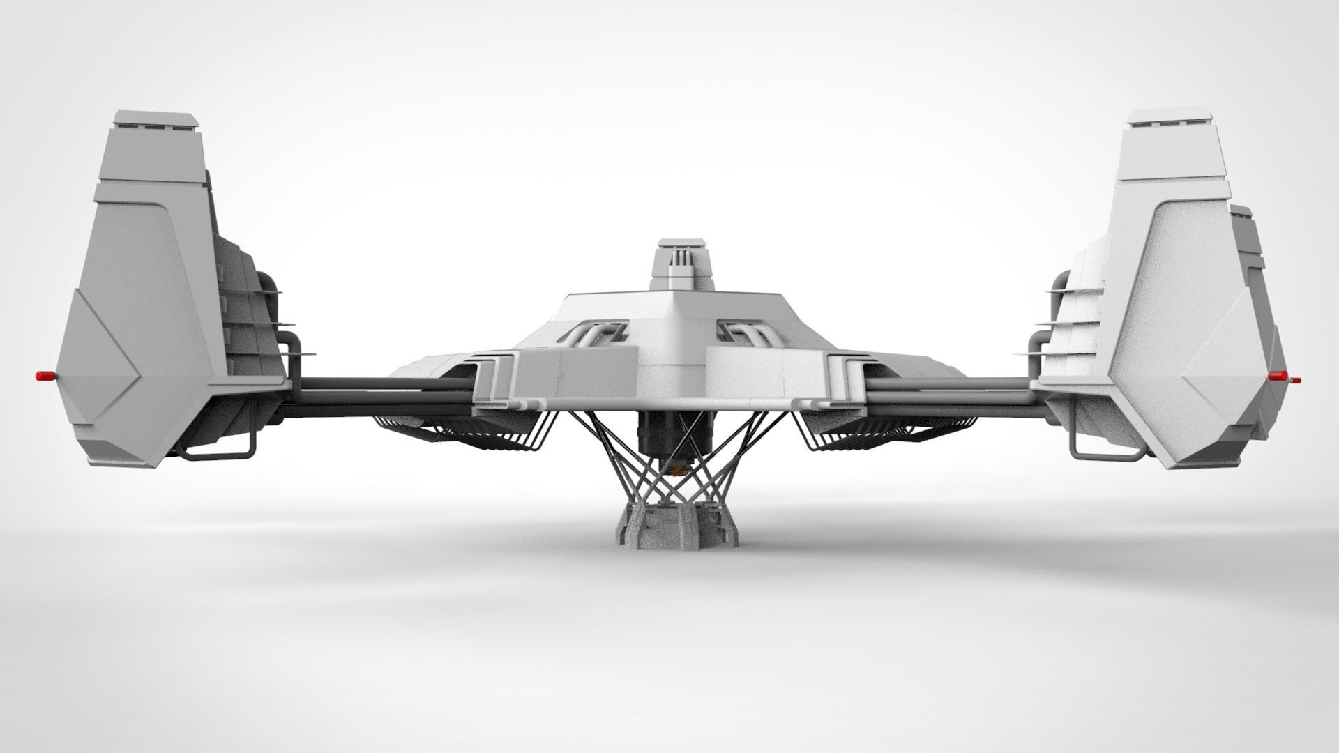 sci-fi antenna 3D model_3