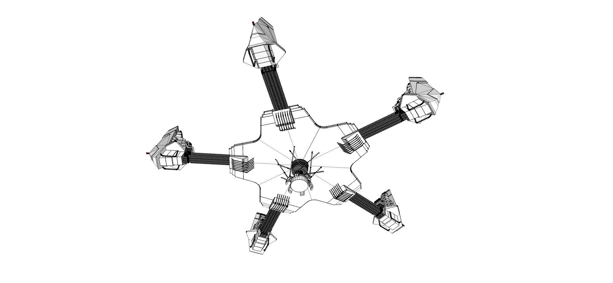sci-fi antenna 3D model_17