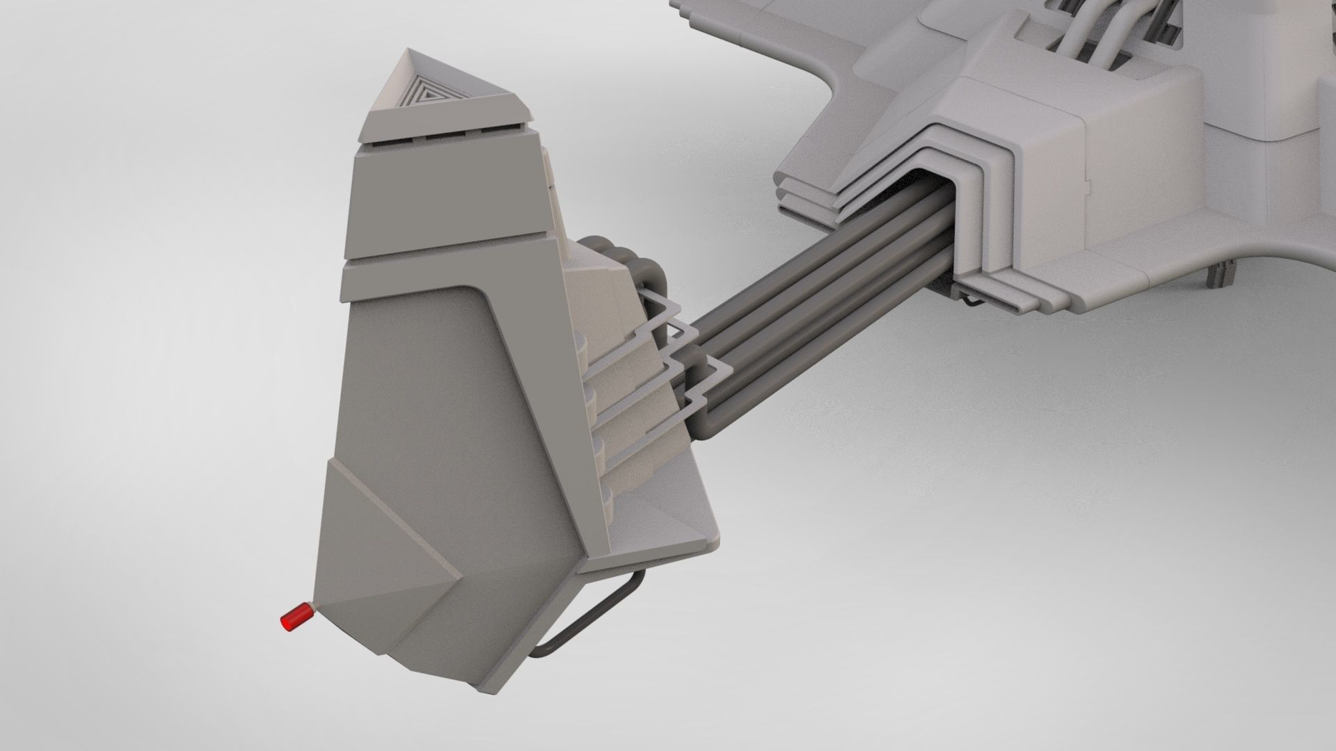 sci-fi antenna 3D model_7