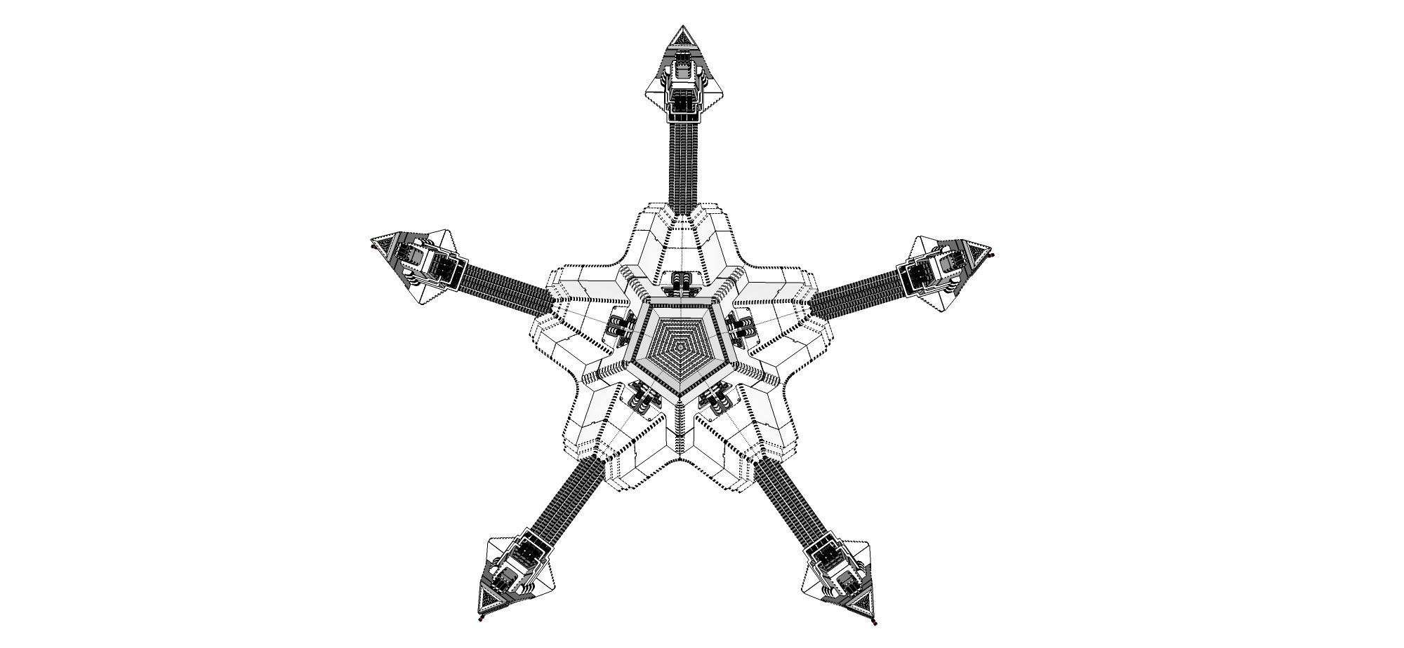 sci-fi antenna 3D model_18