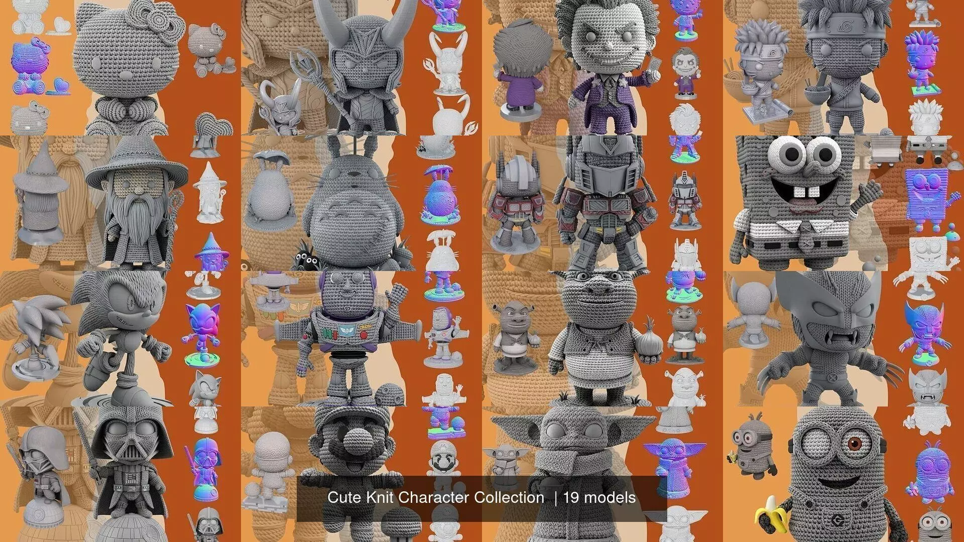 Cute Knit Character Collection  _1
