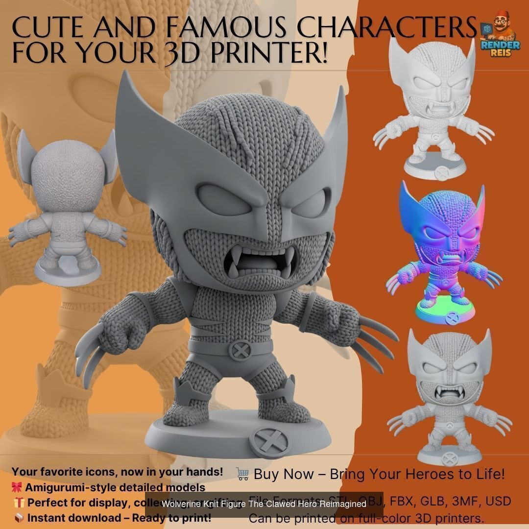 Cute Knit Character Collection  _25